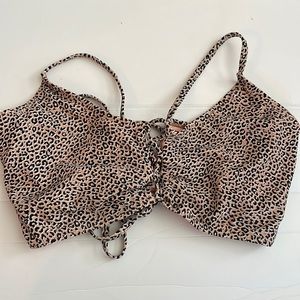 Xhilaration Leopard Bikini Top- Size XL